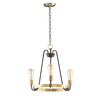 Maxim Haven 3-Light 18.5" Wide Oil Rubbed Bronze / Antique Brass Chandelier 11733OIAB